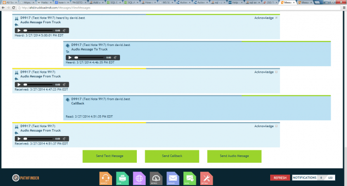 Trucking Audio Messaging