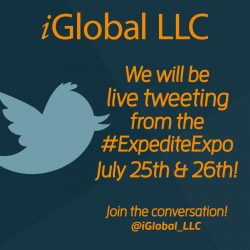 iGlobal, LLC will be tweeting from the ExpediteExpo