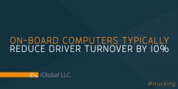 On-board computers typically reduce driver turnover by 10%.