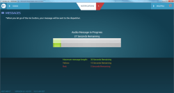 iGlobal audio message screen