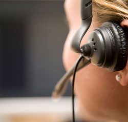 Woman with headphones