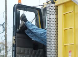 How do truckers sleep on the road?