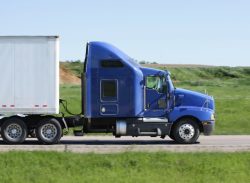 Truck on the road