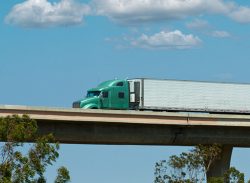 truck on a highway