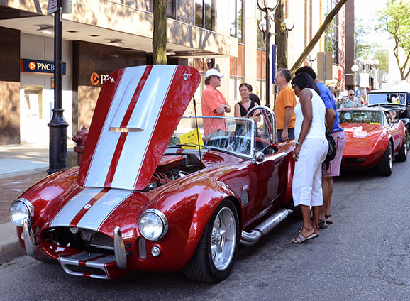 Classic car at a car show