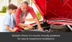 The iGlobal iVision X.5 mounts anywhere and is easy to install