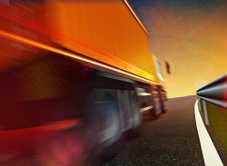 Truck on a highway