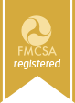FMCSA-registered / Federal Motor Carrier Safety Administration gold ribbon